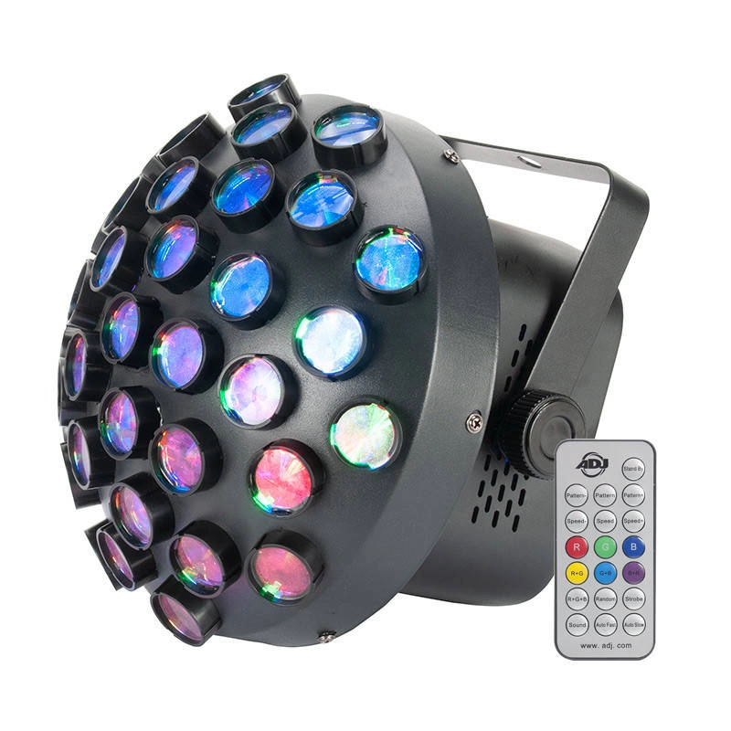 Contour Mirror Ball Effect w/Multi-Coloured Beams