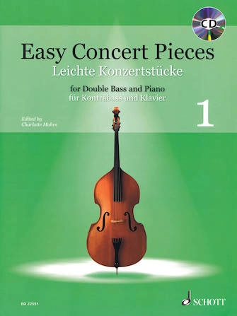 Easy Concert Pieces, Volume 1 - Mohrs - Double Bass/Piano - Book/CD