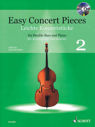 Easy Concert Pieces, Volume 2 - Mohrs - Double Bass/Piano - Book/CD
