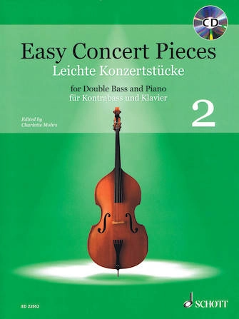 Easy Concert Pieces, Volume 2 - Mohrs - Double Bass/Piano - Book/CD