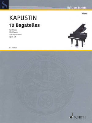 10 Bagatelles, Opus 59 - Kapustin - Piano - Book