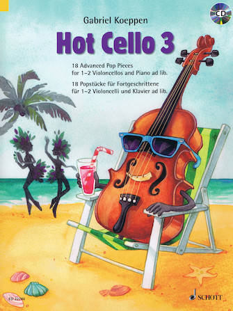 Hot Cello 3 - Koeppen - Cello/Piano - Book/CD