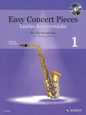 Schott - Easy Concert Pieces, Volume 1 - Junk - Alto Saxophone/Piano - Book/CD