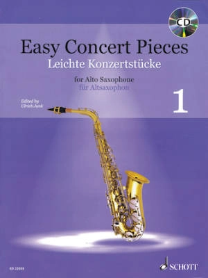 Easy Concert Pieces, Volume 1 - Junk - Alto Saxophone/Piano - Book/CD