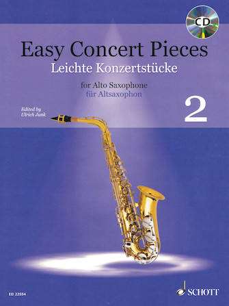 Easy Concert Pieces, Volume 2 - Junk - Alto Saxophone/Piano - Book/CD