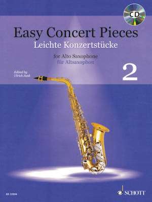 Schott - Easy Concert Pieces, Volume 2 - Junk - Alto Saxophone/Piano - Book/CD