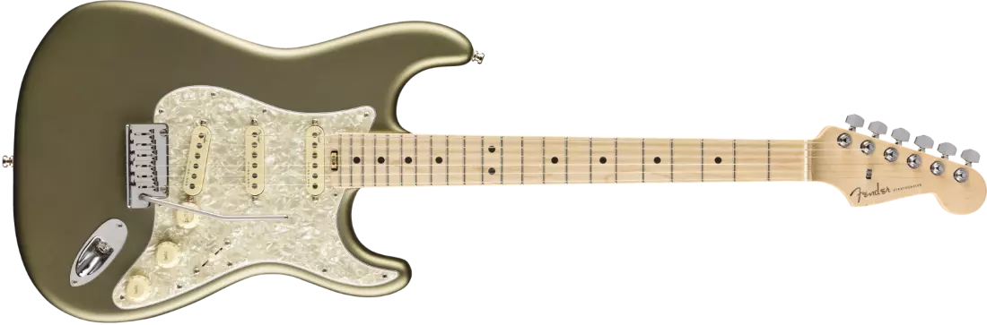 American Elite Strat, Maple Fingerboard - Satin Jade Pearl Metallic