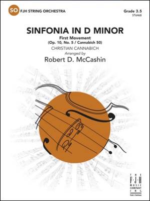 FJH Music Company - Sinfonia in D Minor: First Movement (Opus 10, No. 5 / Cannabich 50) - Cannabich/McCashin - String Orchestra - Gr. 3.5