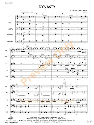 Dynasty - Griesinger - String Orchestra - Gr. 3