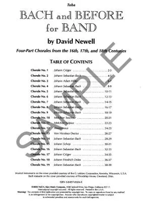 Bach and Before for Band - Newell - Tuba - Book