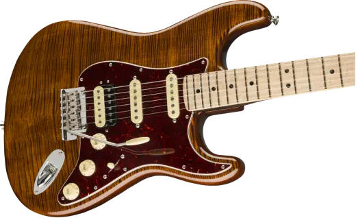 Rarities Flame Maple Top Stratocaster - Golden Brown