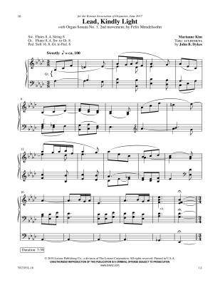 Lead, Kindly Light: Hymn Settings with Jazz Spirit - Kim - Organ (3-staff) - Book