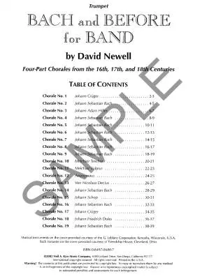 Bach and Before for Band - Newell - Trumpet - Book