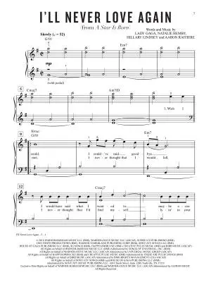 I\'ll Never Love Again  (From A Star Is Born) - Lady Gaga /Hemby /Lindsey /Raitiere - Easy Piano - Sheet Music