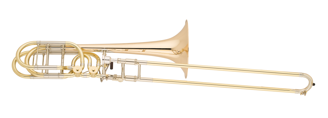 Q Series Professional Bass Trombone with Rotary F/Gb Attachment - Gold Brass Bell