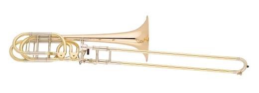 S. E. Shires - Q Series Professional Bass Trombone with Rotary F/Gb Attachment - Gold Brass Bell