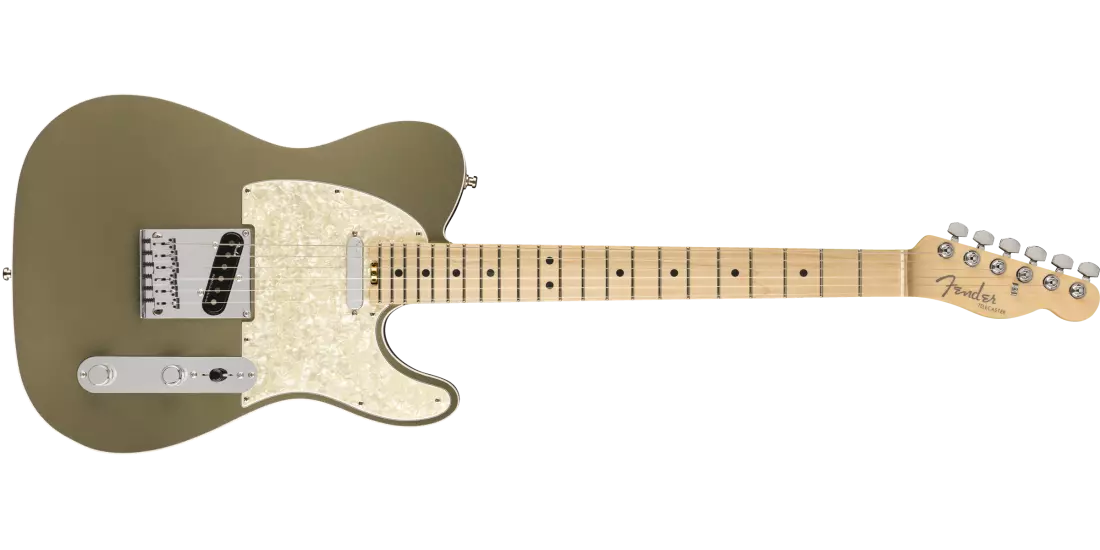 American Elite Telecaster with Maple Fingerboard - Satin Jade Pearl Metallic with Case