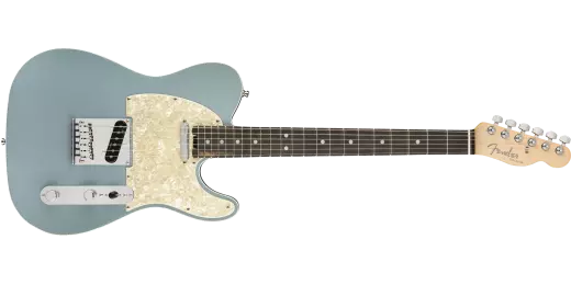 American Elite Telecaster, Maple Fingerboard, Satin Ice Blue Metallic with Case