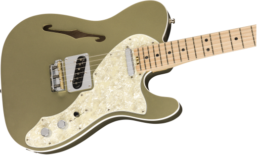 American Elite Telecaster Thinline, Maple Fingerboard - Jade Pearl Metallic