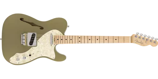 American Elite Telecaster Thinline, Maple Fingerboard - Jade Pearl Metallic