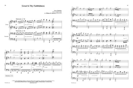 Great Is Thy Faithfulness - Ijames/Larson/Shackley - Piano (1 Piano, 4 Hands) - Book