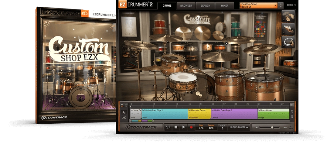 Custom Shop EZX Expansion for EZDrummer 2  - Download