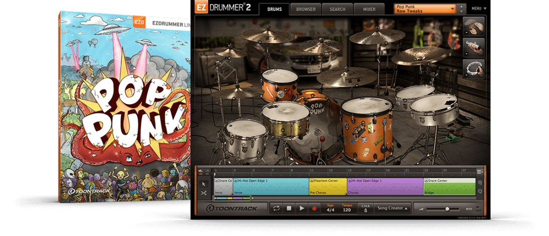 Pop-Punk EZX Expansion for EZDrummer 2 - Download