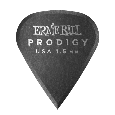 Ernie Ball - Prodigy Black Sharp Picks 1.5mm - 6 Pack