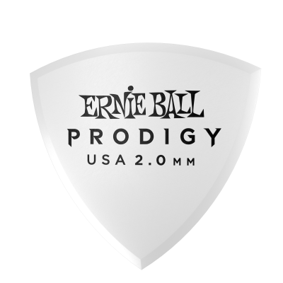 Ernie Ball - Prodigy White Shield Picks 2.0mm - 6 Pack
