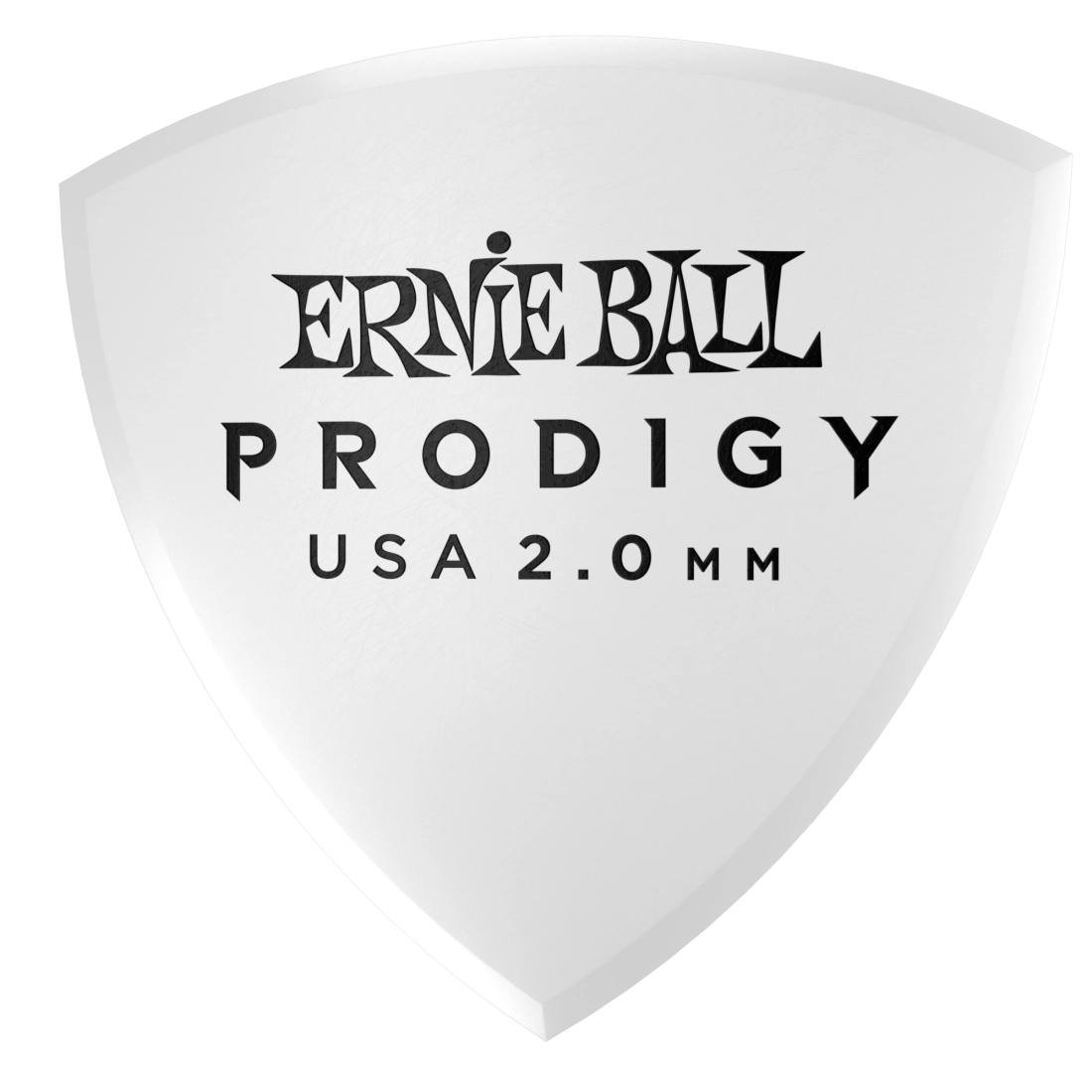 Prodigy White Large Sheild Picks 2.0mm - 6 Pack