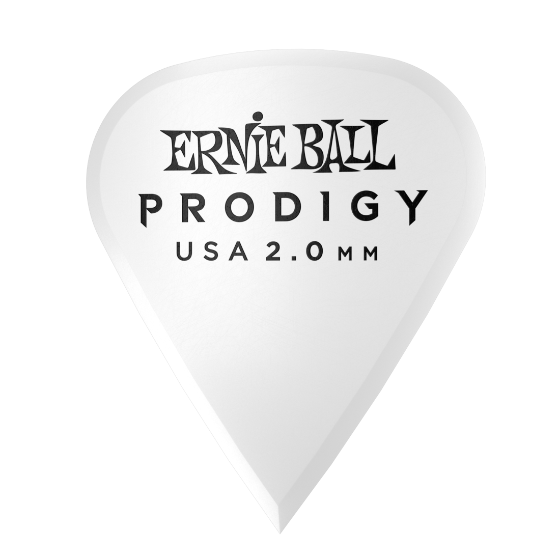 Prodigy White Sharp Picks 2.0mm - 6 Pack