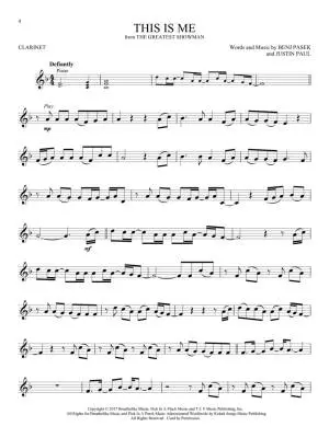 Songs from A Star Is Born, La La Land, The Greatest Showman, and More Movie Musicals - Clarinet - Book/Audio Online