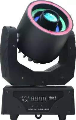Blizzard - Hypno Spot Moving Head w/30W RGBW LED, 9 Gobos, 3 LED Rings