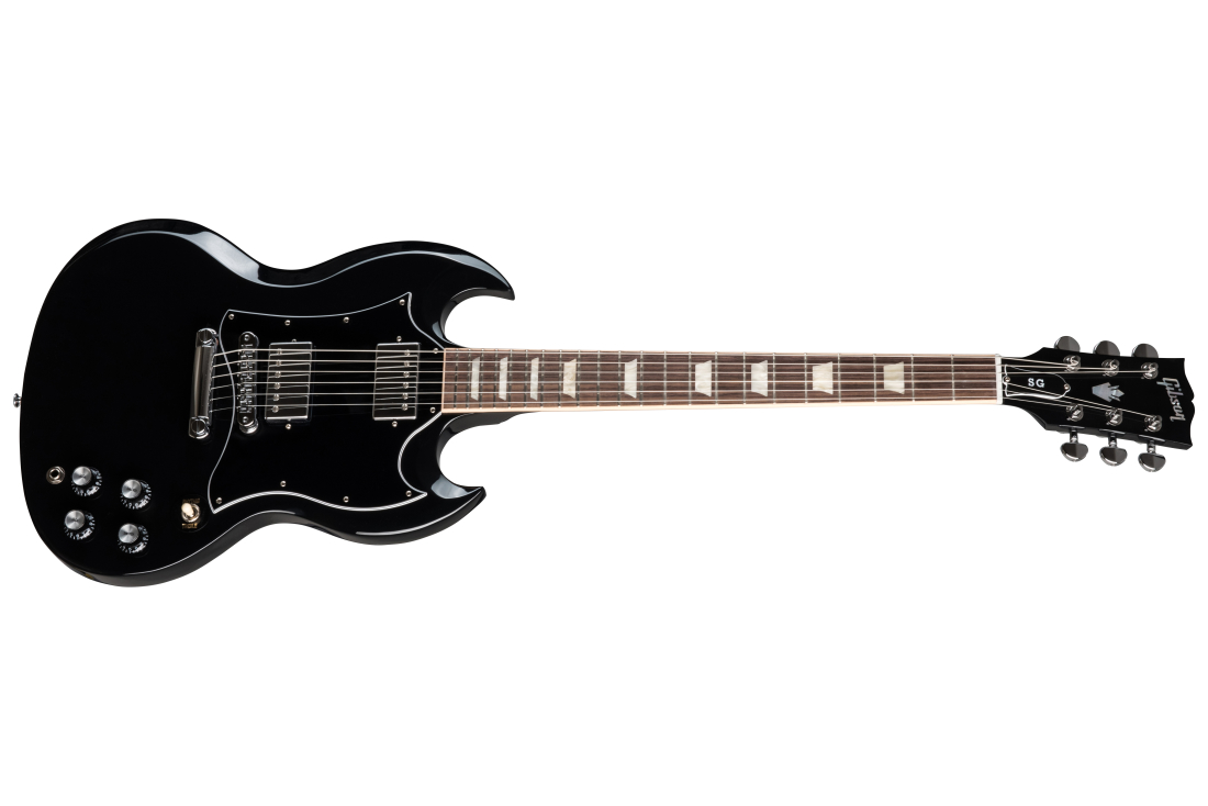 Gibson SG Standard Electric Guitar With Gigbag - Ebony | Long