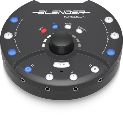BLENDER Portable 12x8 Stereo Mixer w/USB Connectivity