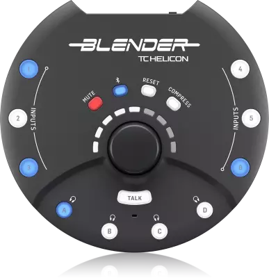 TC-Helicon - BLENDER Portable 12x8 Stereo Mixer w/USB Connectivity