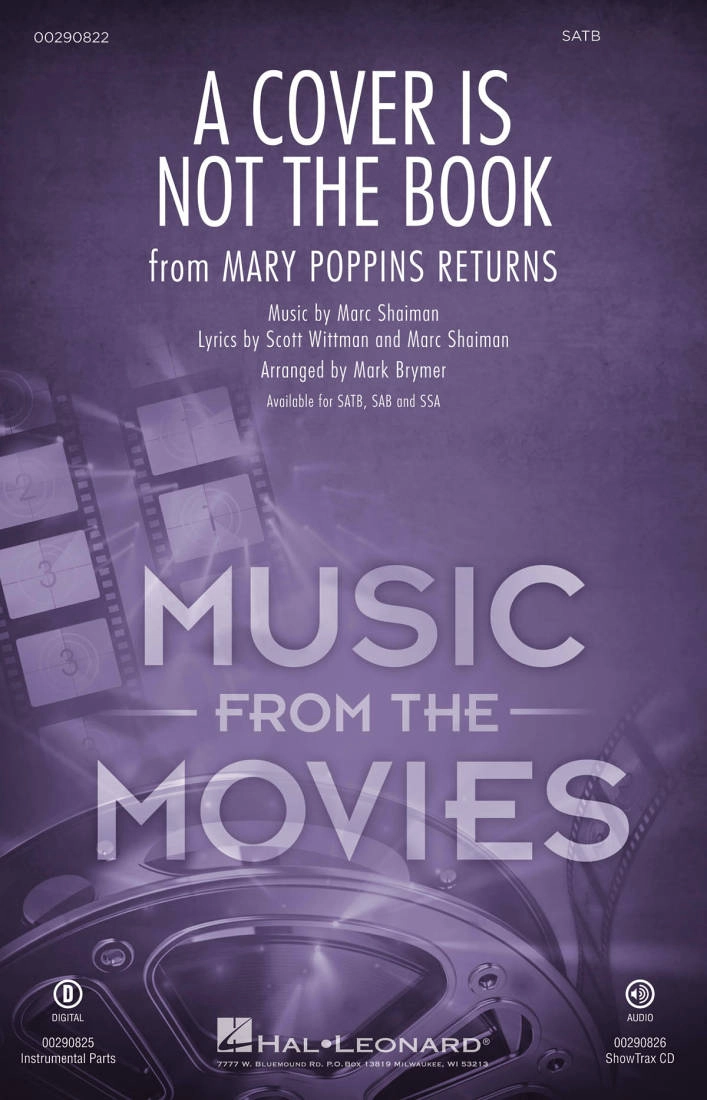 A Cover Is Not The Book (from Mary Poppins Returns) - Shaiman/Wittman/Brymer - SATB