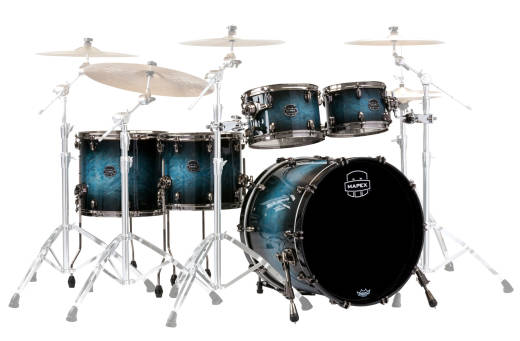 Saturn V MH Exotic Studioease 5-Piece Shell Pack (22, 10, 12, 14, 16) - Deep Water Maple Burl
