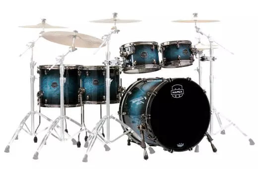 Saturn V MH Exotic Studioease 5-Piece Shell Pack (22, 10, 12, 14, 16) - Deep Water Maple Burl
