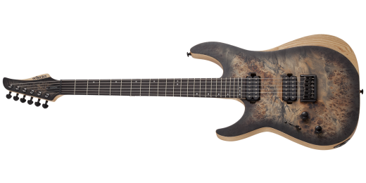 Schecter - Reaper-6 Electric Guitar Left-Handed - Satin Charcoal Burst