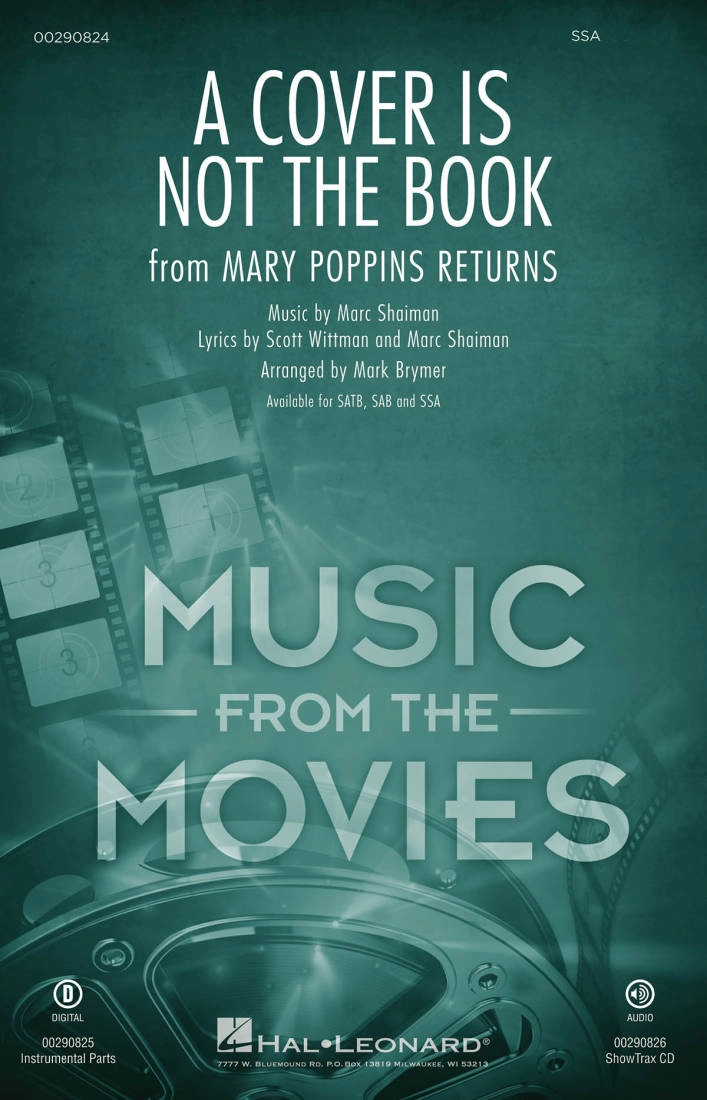 A Cover Is Not The Book (from Mary Poppins Returns) - Shaiman/Wittman/Brymer - SSA