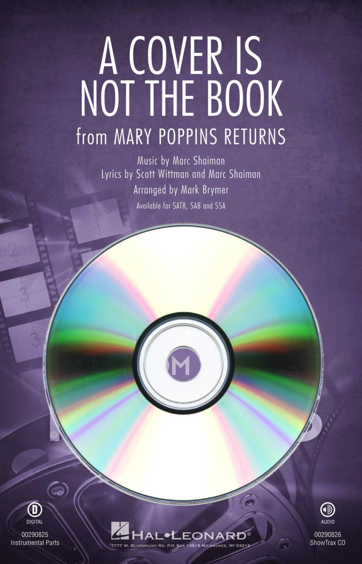A Cover Is Not The Book (from Mary Poppins Returns) - Shaiman/Wittman/Brymer - ShowTrax CD