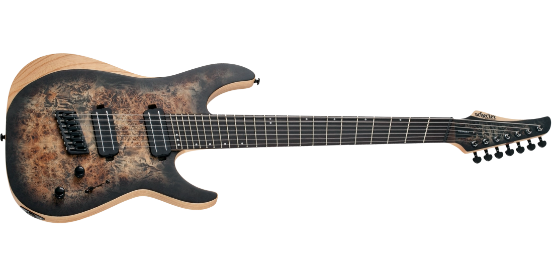 Reaper-7 Multi-Scale Electric Guitar - Satin Charcoal Burst