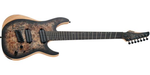 Schecter - Reaper-7 Multi-Scale Electric Guitar - Satin Charcoal Burst