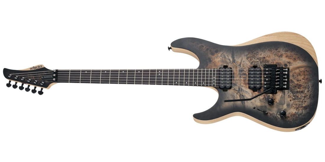 Reaper-6 FR Electric Guitar, Left-Handed - Satin Charcoal Burst