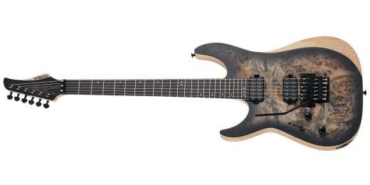 Schecter - Reaper-6 FR Electric Guitar, Left-Handed - Satin Charcoal Burst