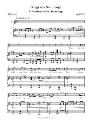 Songs of a Sourdough - Service/Lias - Tenor Voice/Piano - Book