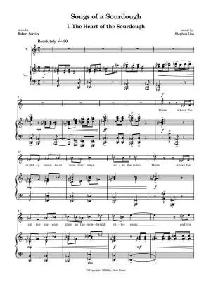 Songs of a Sourdough - Service/Lias - Tenor Voice/Piano - Book