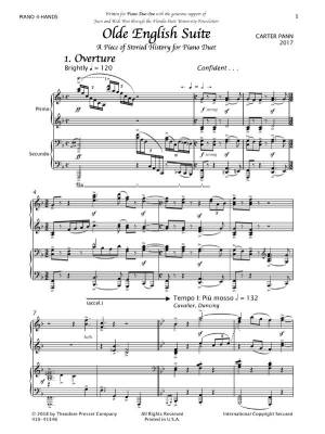 Olde English Suite: A Piece of Storied History for Piano Duet - Pann - Piano Duet (1 Piano, 4 Hands)