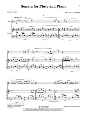 Sonata for Flute & Piano - Somers - Sheet Music